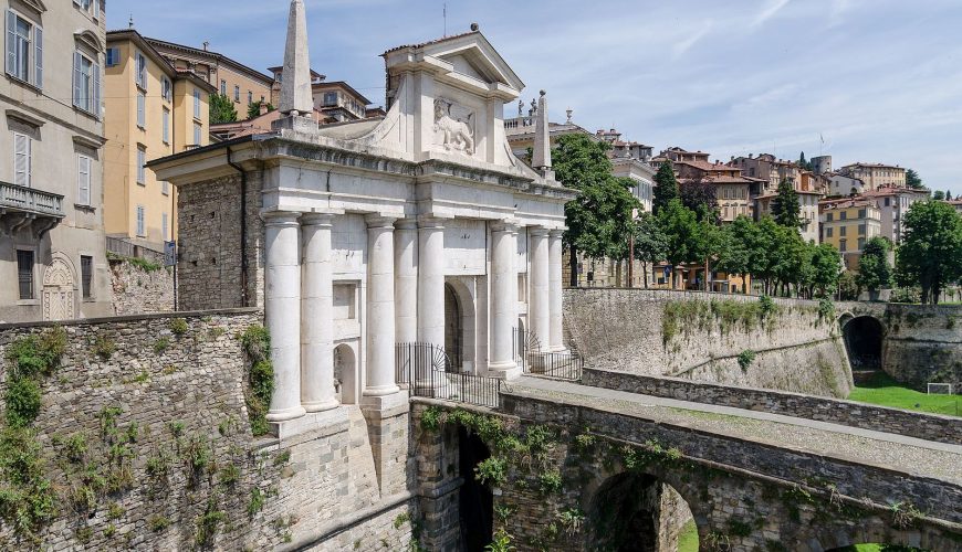 The ancient Città Alta, like an ancient village in the heart of Bergamo